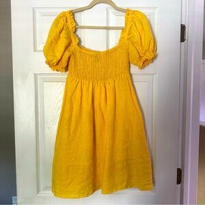House of Harlow 1960 - linen yellow sundress